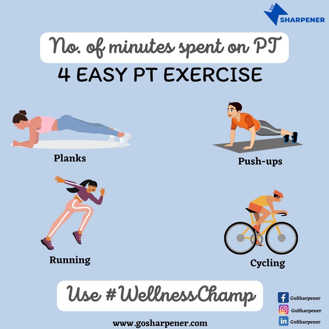 Go Sharpener Submit no. of minutes spent on PT on our website...