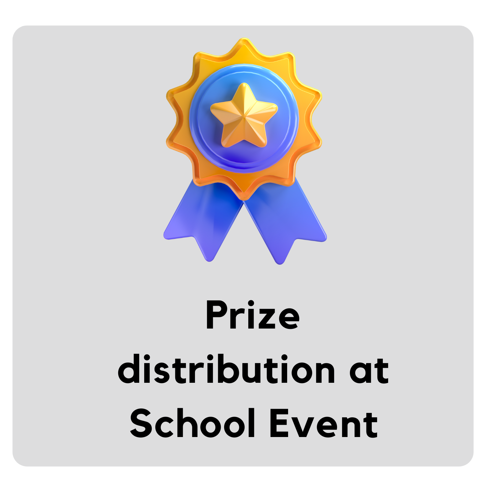 ⁠prize distribution at school event